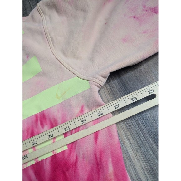 Lululemon Sweatshirt Perfectly Oversized Crew *Logo Pink Tie Dye Women's 10 - Picture 2 of 5